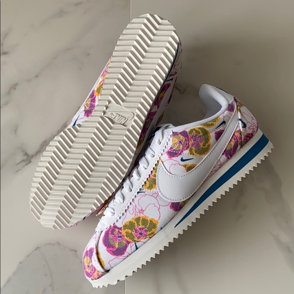 nike cortez floral women's